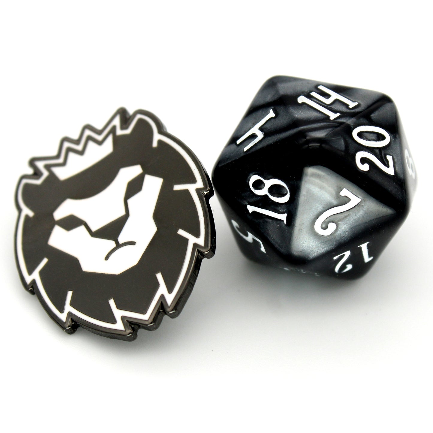 Brockton Pins measure 24mm x 21mm and come with a metal clutch backing.