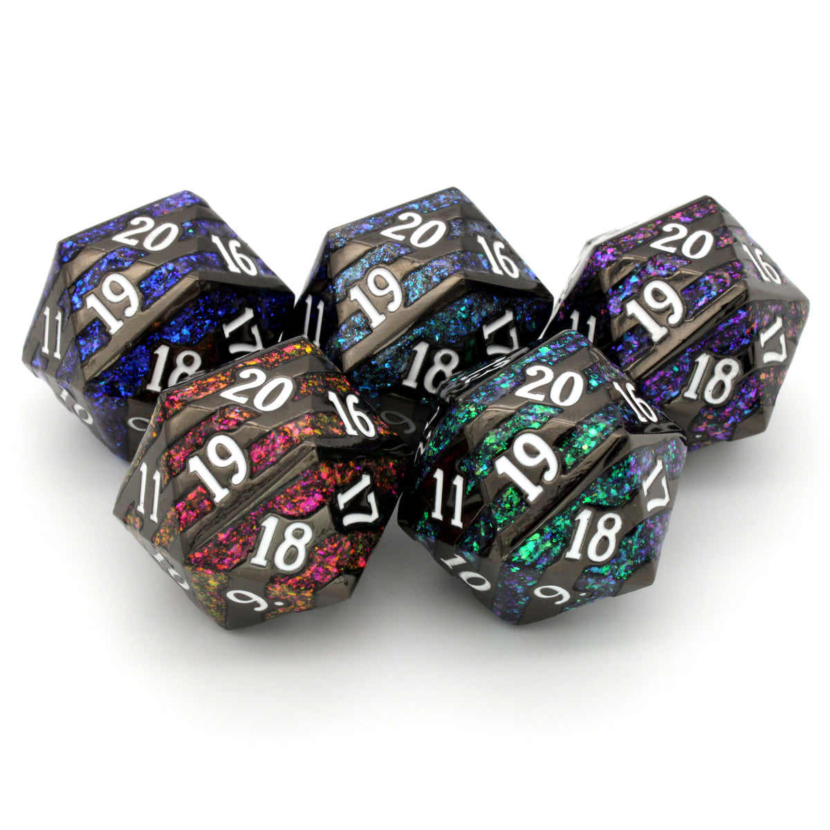 Cyberpunk Spindowns White Dice Dice Envy