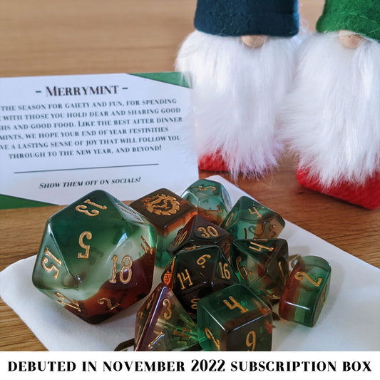 10-Piece Monthly Dice Subscription Box