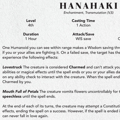 The Bleeding Hearts bundle includes .pdfs of a weapon stat block and two new spells.