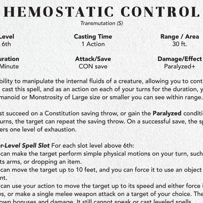 The Bleeding Hearts bundle includes .pdfs of a weapon stat block and two new spells.