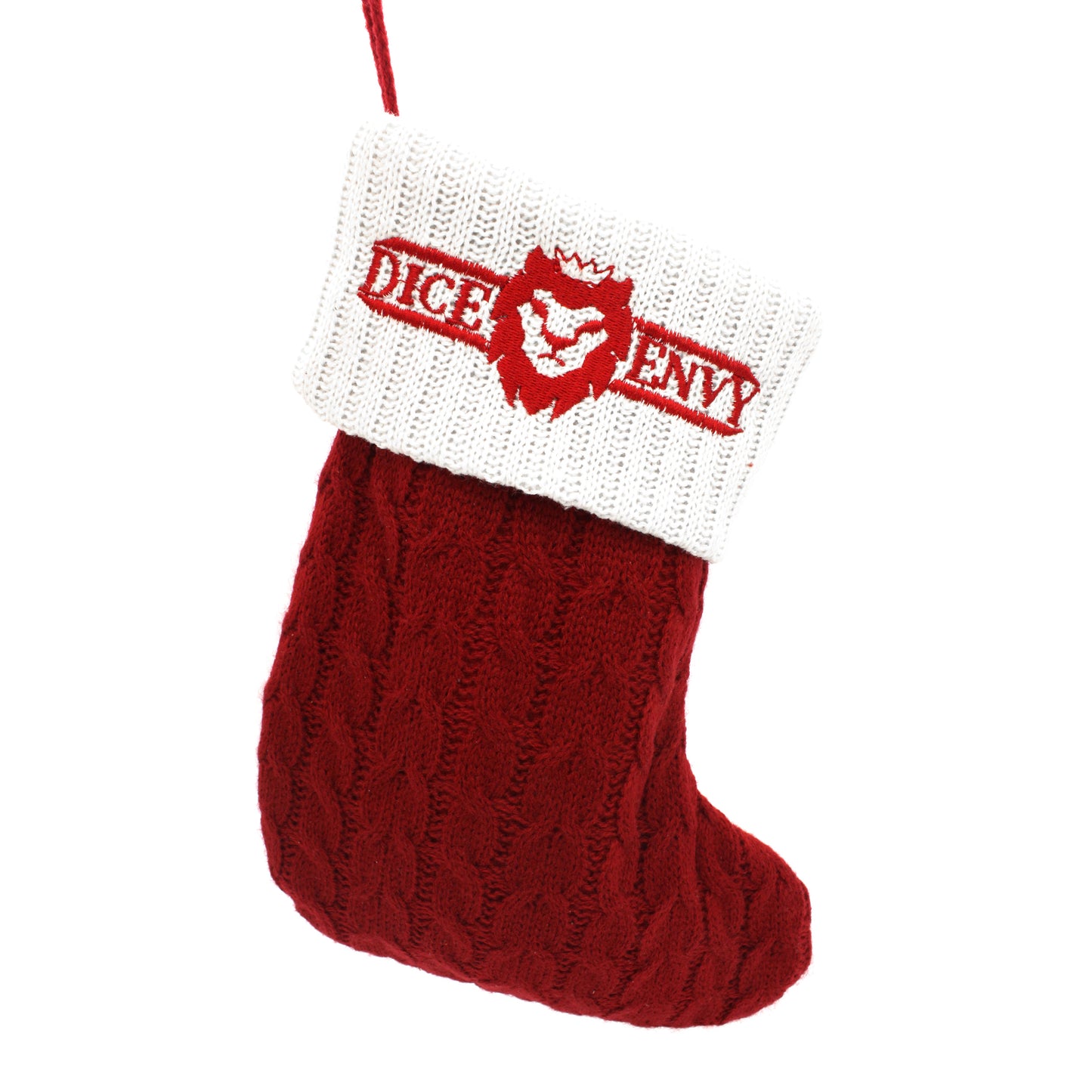 Christmas Surprise Stocking is a collection of over $60 worth of dice and accessories held within a stylish, knitted stocking.