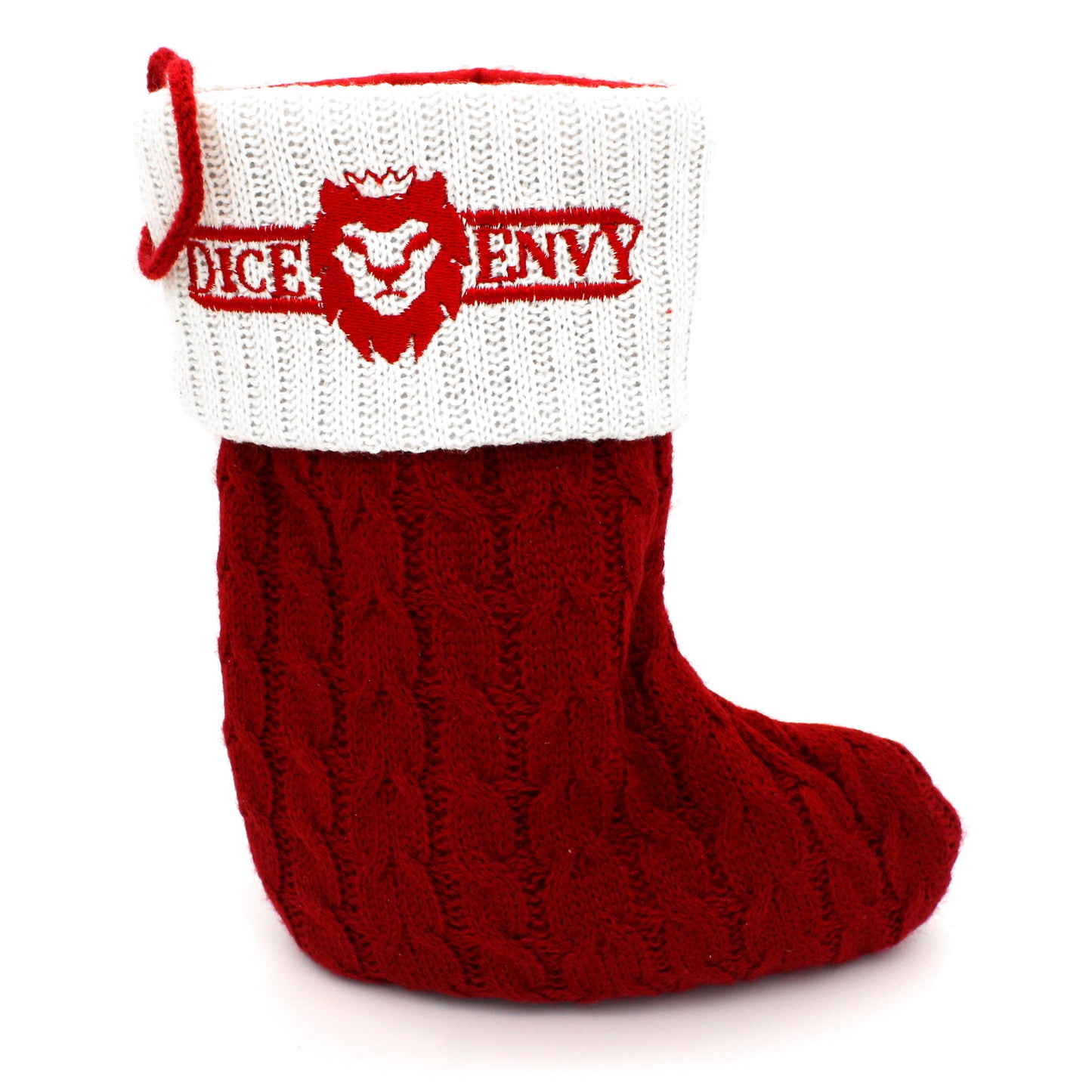 Christmas Surprise Stocking is a collection of over $60 worth of dice and accessories held within a stylish, knitted stocking.