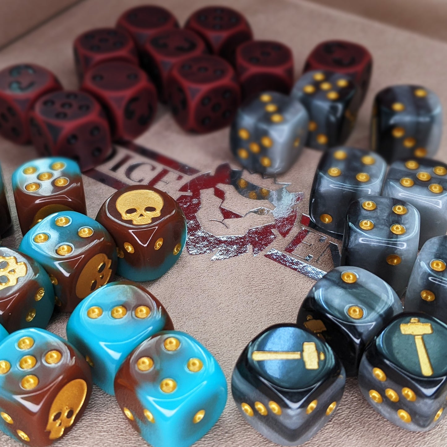 Dice Envy's d6 Monthly Dice Subscription Box delivers 10 matching d6 to your door each month in ever-changing styles and colors. It's cubetacular!