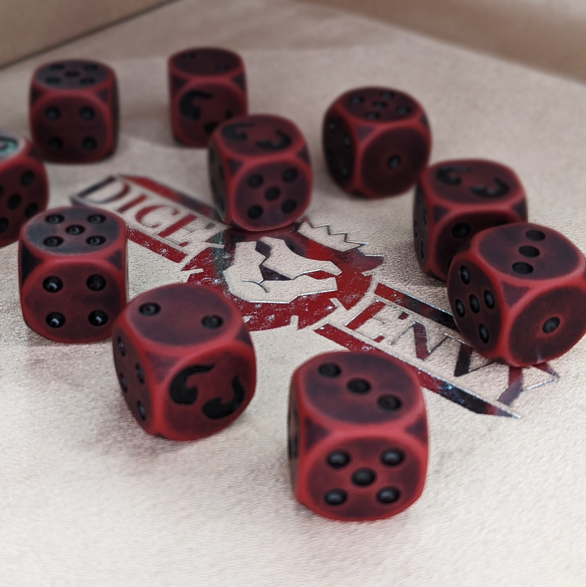 Dice Envy's d6 Monthly Dice Subscription Box delivers 10 matching d6 to your door each month in ever-changing styles and colors. It's cubetacular!