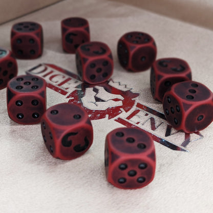 Dice Envy's d6 Monthly Dice Subscription Box delivers 10 matching d6 to your door each month in ever-changing styles and colors. It's cubetacular!