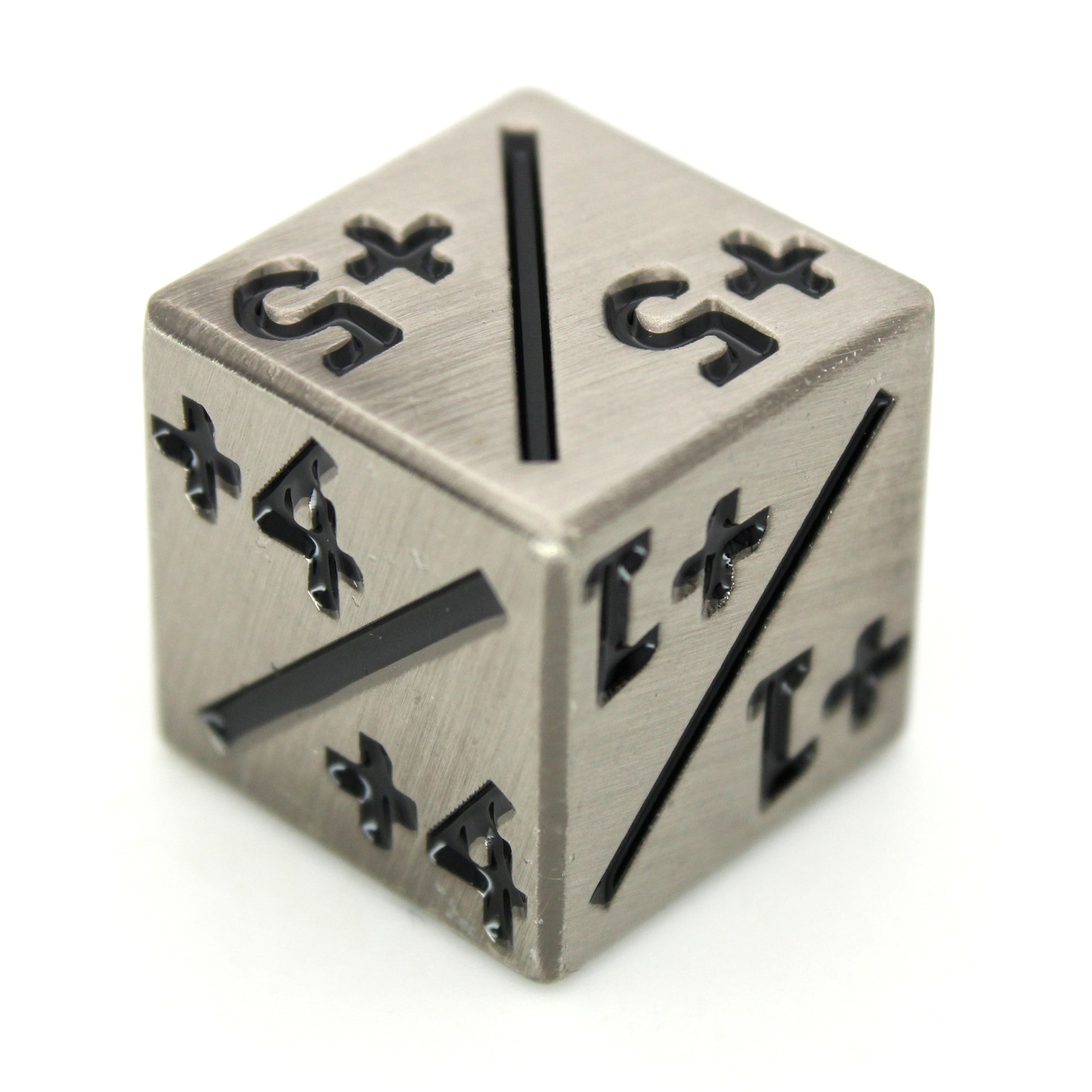 Magic Counters are individual shiny, silver six-sided +1/+1 through +6/+6 dice for use with Magic the Gathering.