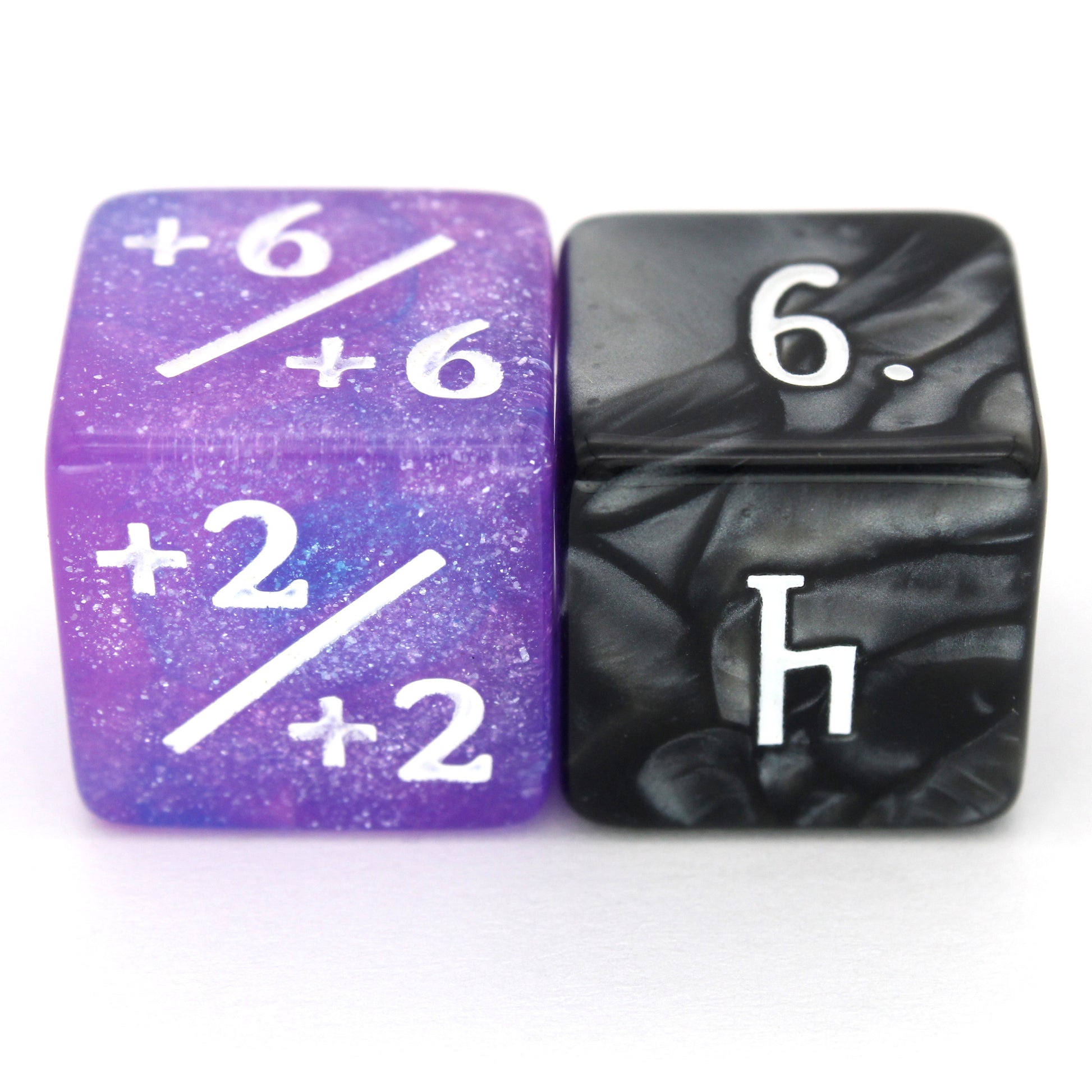 Each Magic Counters - 16mm set contains 5x positive or negative polymer modifier dice in an array of colorful shades.