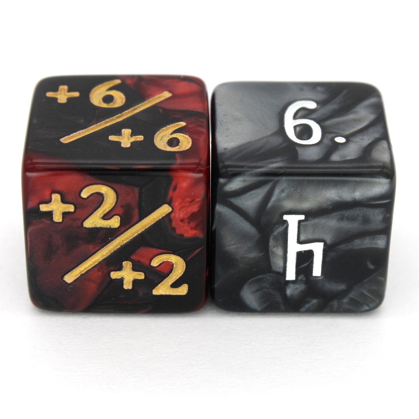 Each Magic Counters - 16mm set contains 5x positive or negative polymer modifier dice in an array of colorful shades.