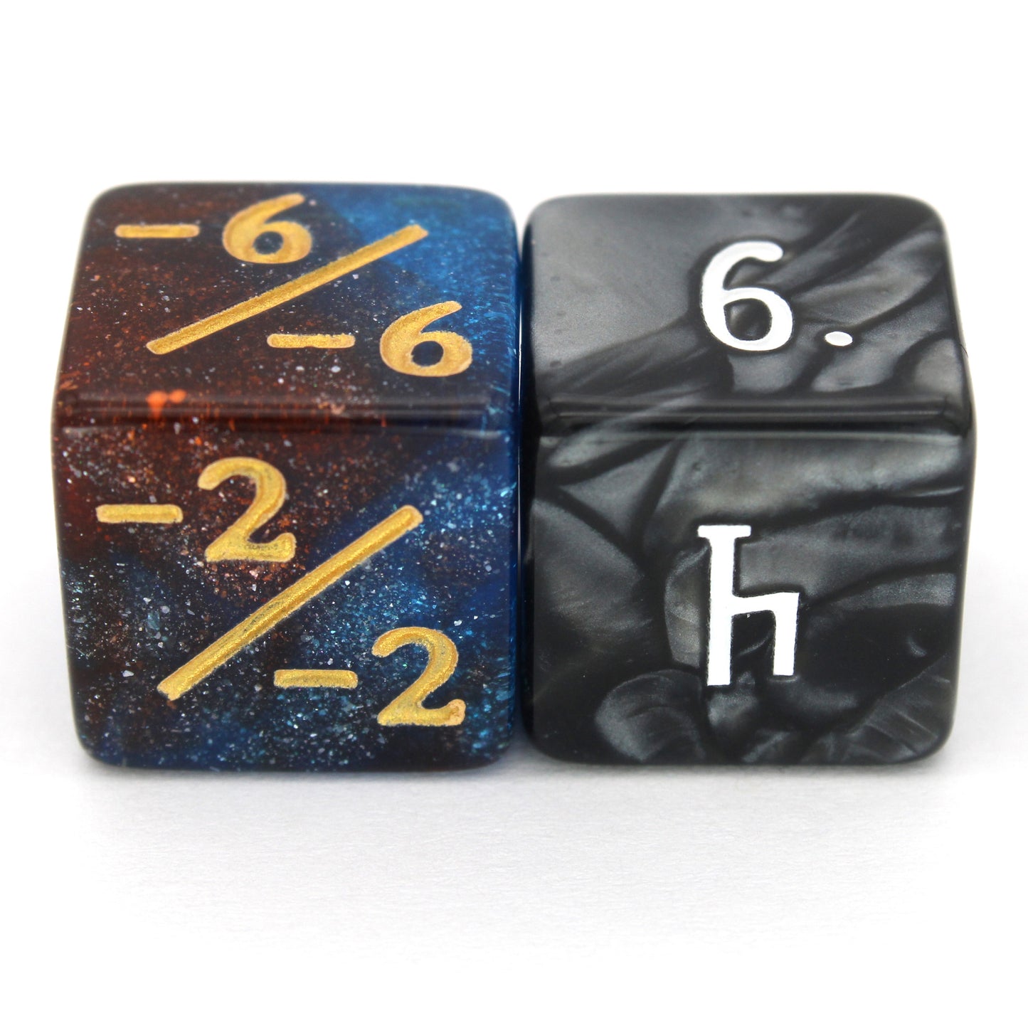 Each Magic Counters - 16mm set contains 5x positive or negative polymer modifier dice in an array of colorful shades.