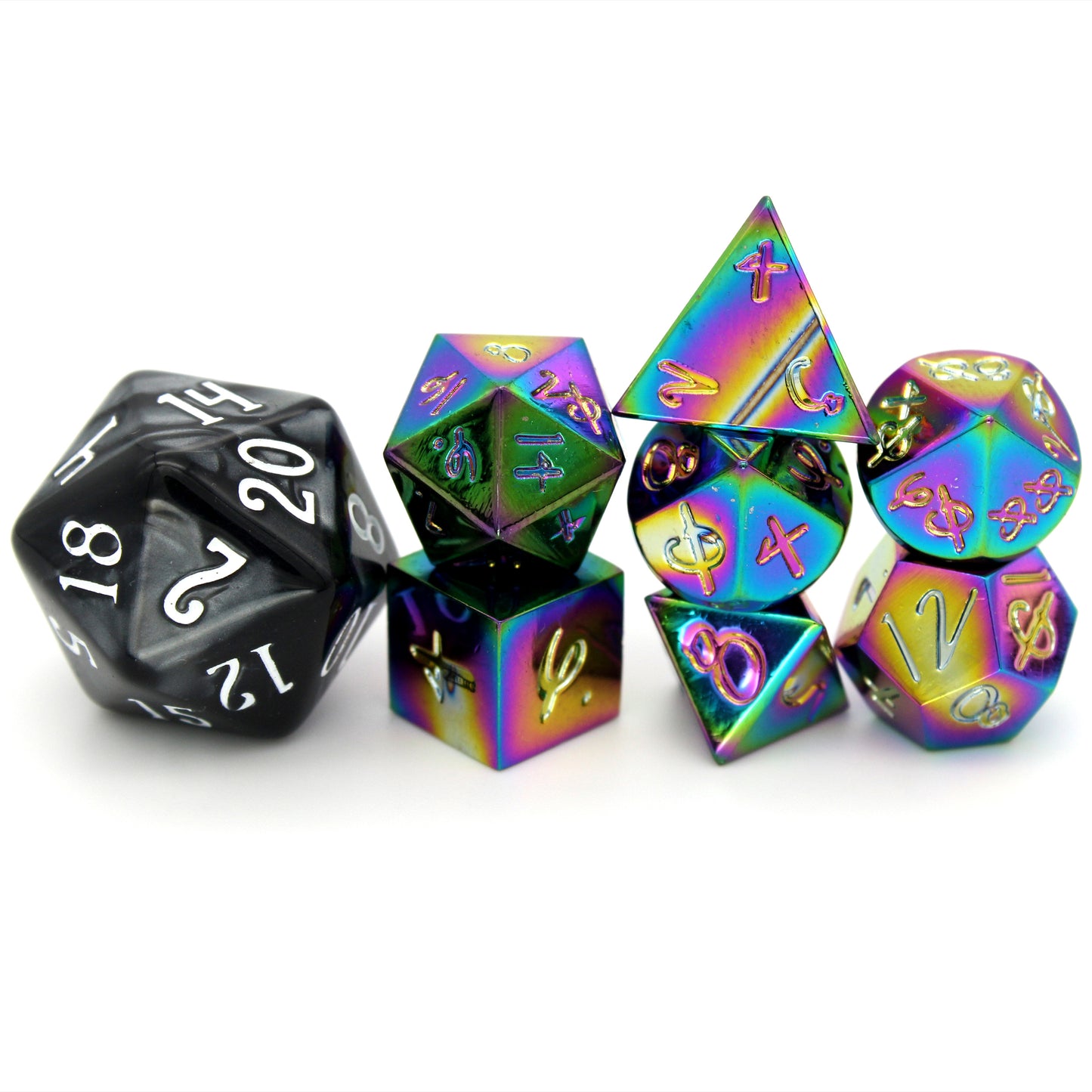 Mage Hand Wee Lads are 7-piece, 10mm metal sets sold in a variety of colors and inkings.