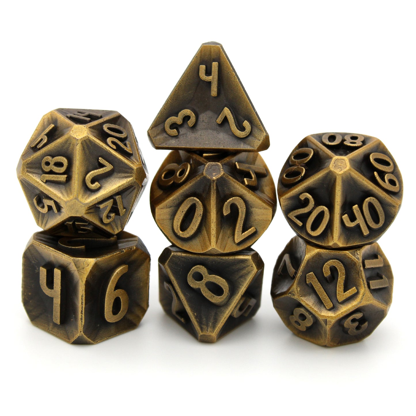 Oath of the Ancients is a 7-piece custom metal set cast in aged bronze.