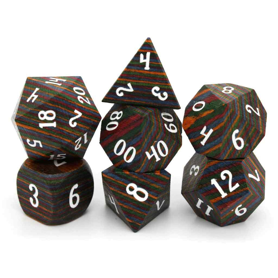 Find Quality Wooden Dice Sets for D&D and More Dice Envy