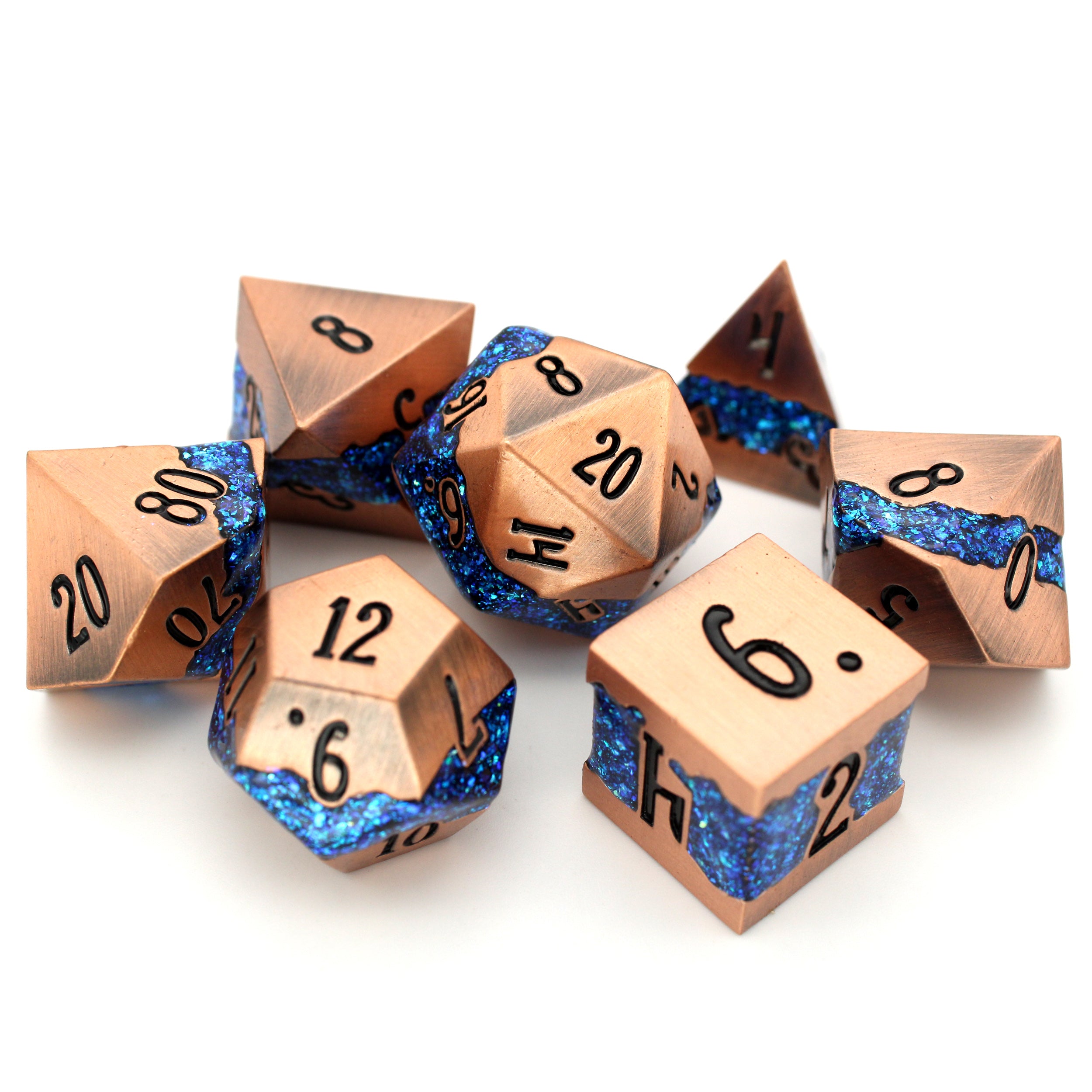 Blue Rolling Dice